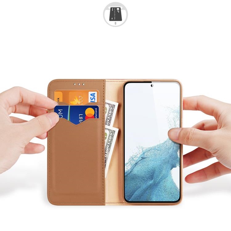 Dux Ducis Dux Ducis Galaxy S23 Plus Plånboksfodral Äkta Läder RFID Hivo - Brun