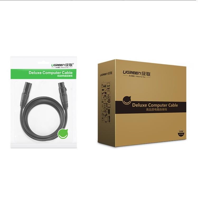 UTGATT4 Ugreen Förlängning Mikrofon Kabel 2 m - Svart