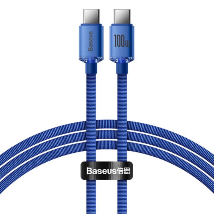 BASEUS Baseus USB-C till USB-C 100W 1.2m - Blå