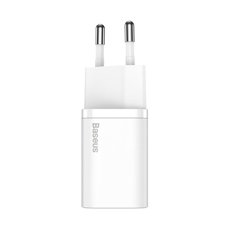 BASEUS Baseus Super Väggladdare USB-C 20 W - Vit