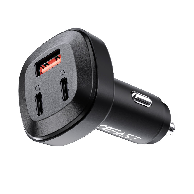 Acefast Acefast Billaddare 66W 2x USB-C Till USB - Svart