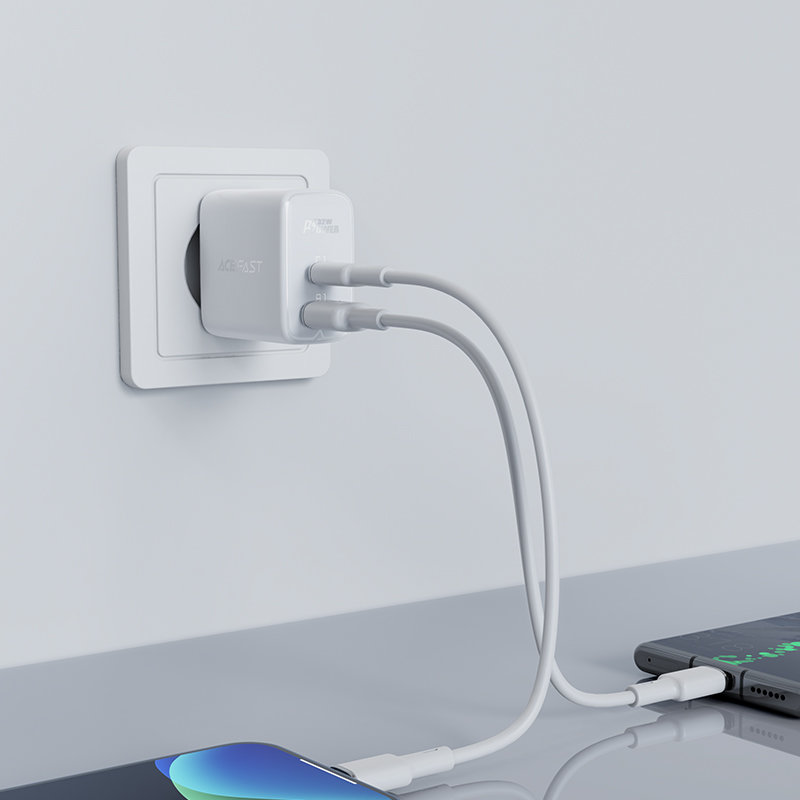 Acefast Acefast PD Väggladdare USB Till USB-C 32W - Vit