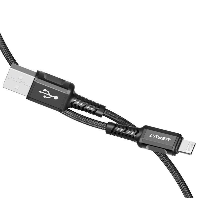 Acefast Acefast MFI USB-A till Lightning kabel 1.2m - Svart