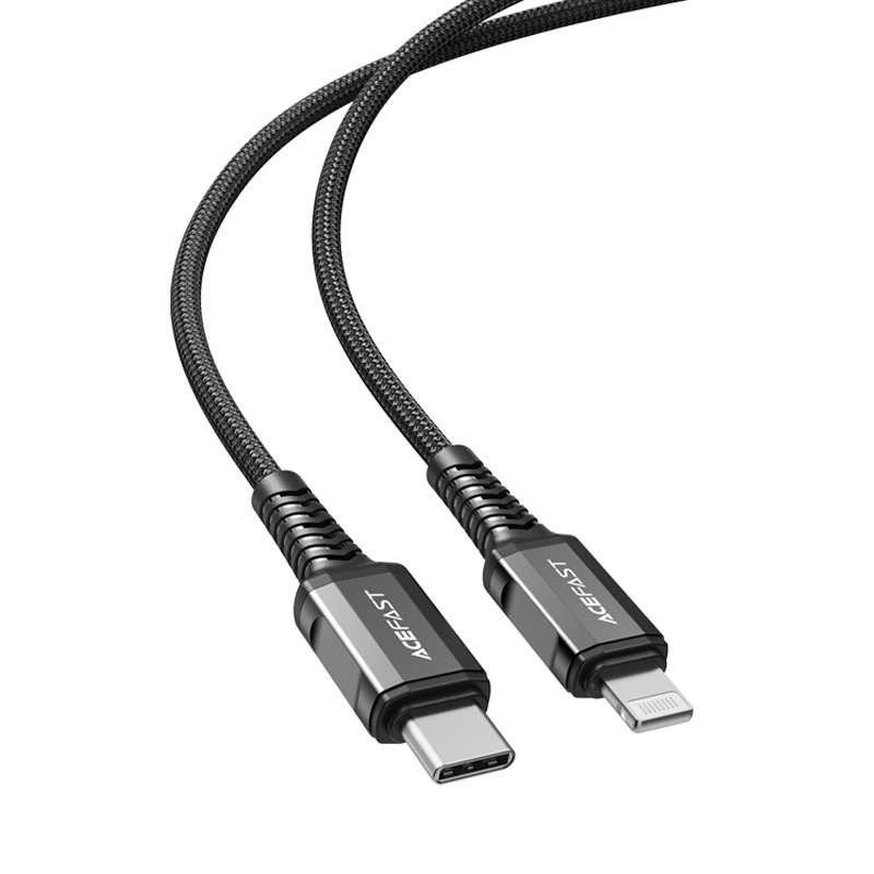 Acefast Acefast MFI USB-C till Lightning kabel 30W 1.2m - Svart