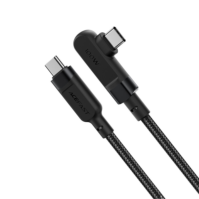Acefast Acefast Vinklad USB-C till USB-C kabel 100W 2m - Svart
