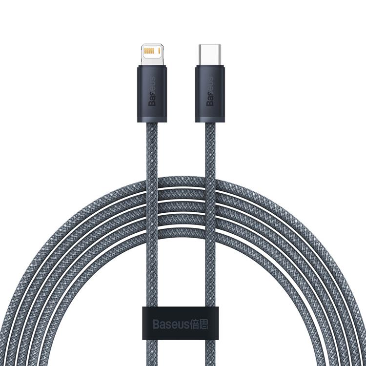 BASEUS Baseus USB-C till Lightning kabel 20W 2m - Grå