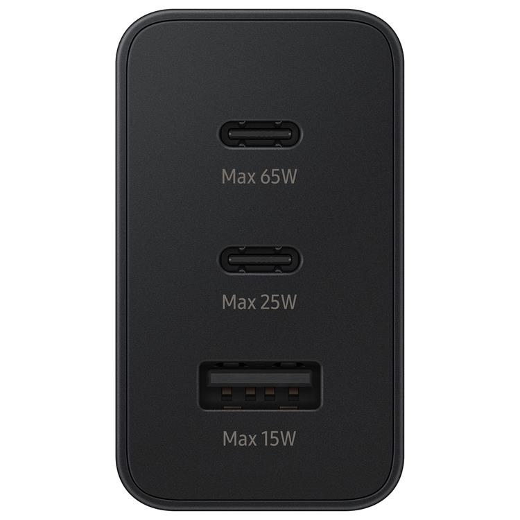 OEM Samsung Väggladdare 65W USB Till 2x USB-C 65W - Svart