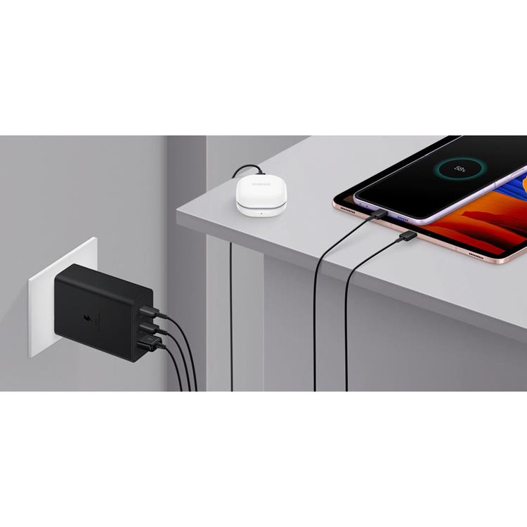 OEM Samsung Väggladdare 65W USB Till 2x USB-C 65W - Svart