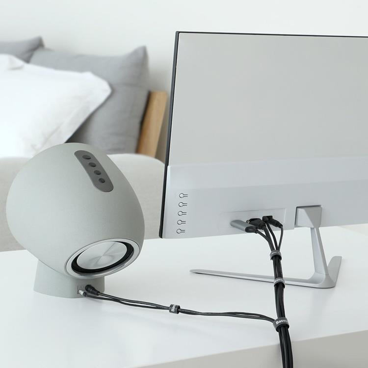 BASEUS Baseus Rainbow Circle Velcro Straps Organizing Kabel 3m - Svart