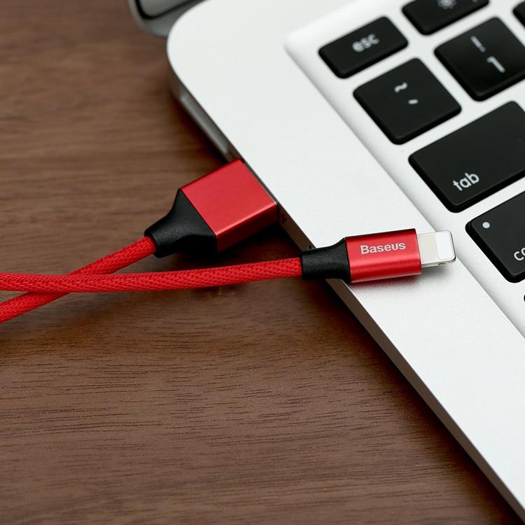 BASEUS Baseus Yiven USB-A till Lightning kabel 1.8M - Röd