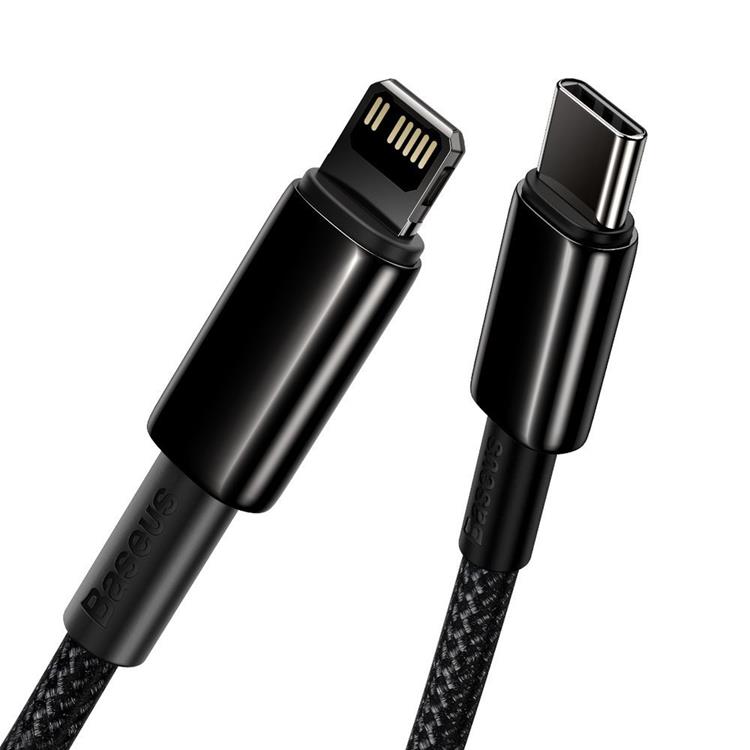 BASEUS Baseus USB-C till Lightning kabel 20 W 2m - Svart