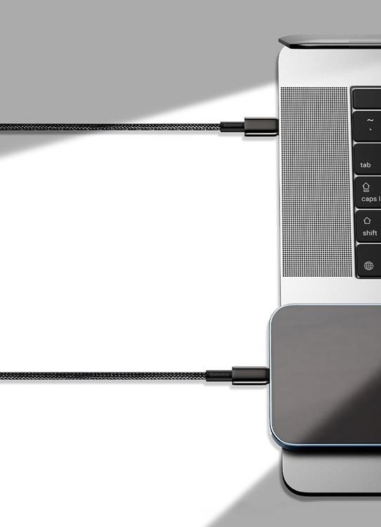 BASEUS Baseus USB-C till Lightning kabel 20 W 2m - Svart