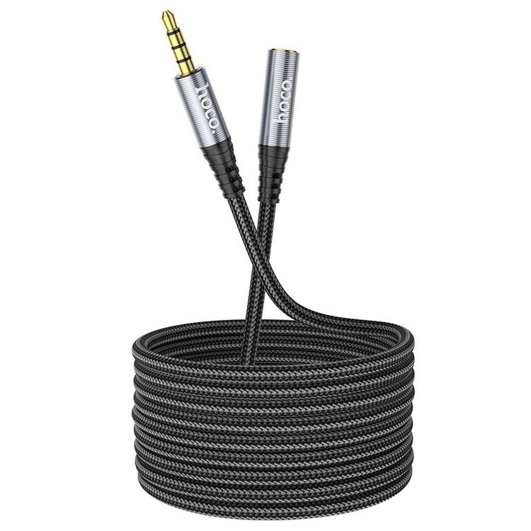 Hoco Hoco 3.5 mm Ljud Kabel Förlängning Hane Till Hona 2m - Svart