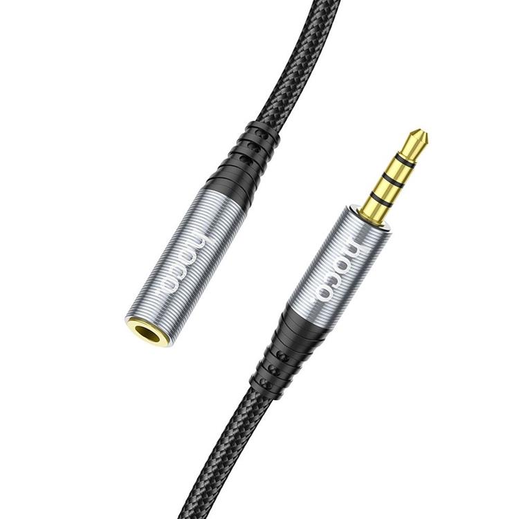 Hoco Hoco 3.5 mm Ljud Kabel Förlängning Hane Till Hona 2m - Svart