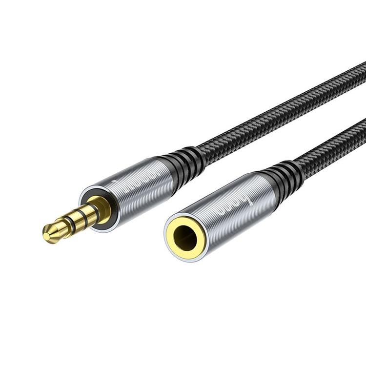Hoco Hoco 3.5 mm Ljud Kabel Förlängning Hane Till Hona 2m - Svart