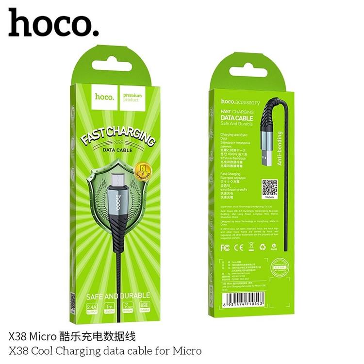 Hoco Hoco Cool Micro USB Kabel 1m - Svart
