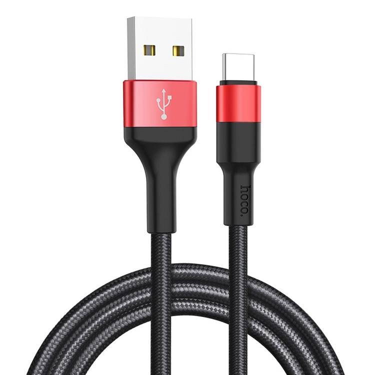 Hoco Hoco Xpress USB-C Kabel 1m - Svart Röd