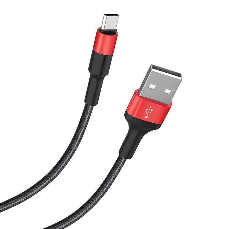 Hoco Hoco Xpress USB-C Kabel 1m - Svart Röd
