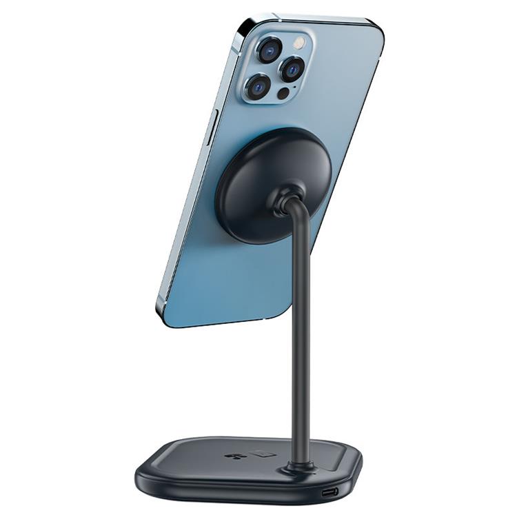 Acefast Acefast 2-in-1 Trådlös Laddare MagSafe Qi 15W Stativ iPhone Apple AirPods - Grå