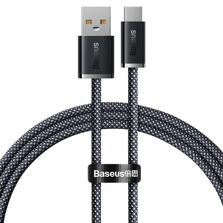 BASEUS Baseus Dynamic USB-C till USB-A kabel 100W 1m - Grå