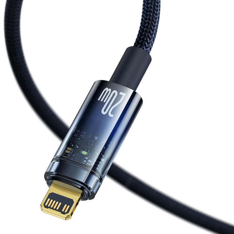 BASEUS Baseus Explorer USB USB-C till Lightning kabel 20W 1m - Blå