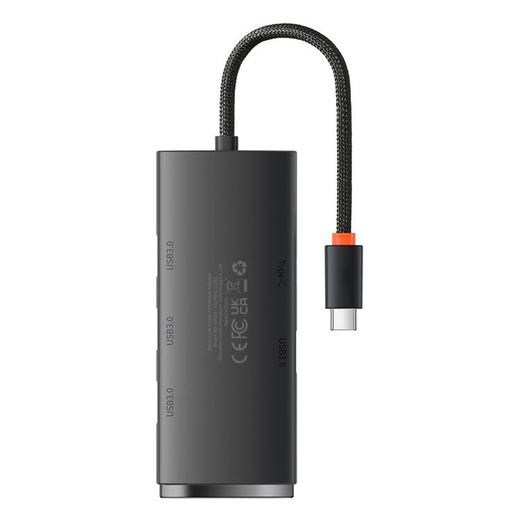 BASEUS Baseus Lite HUB Typ-C 4x USB - Svart