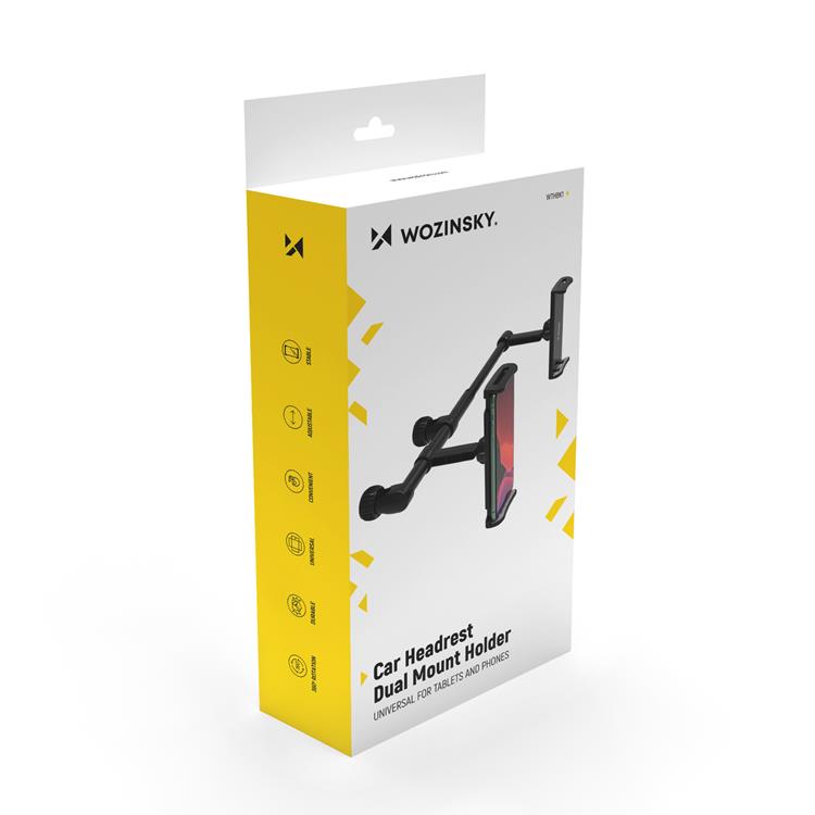 Wozinsky Wozinsky Dual Bilhållare För Nackstöd - Svart