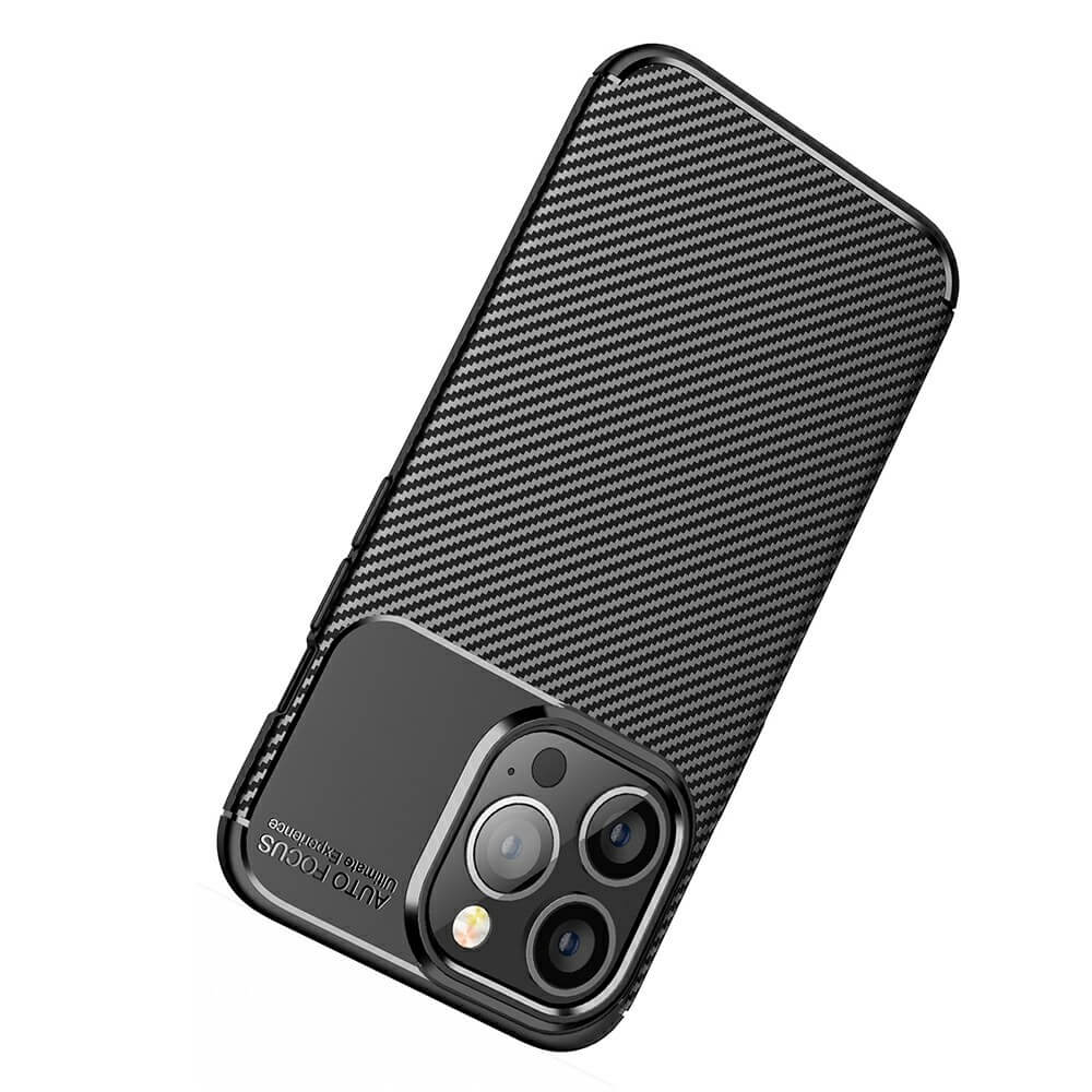 OEM Carbon Fiber Mobilskal till Apple iPhone 13 Pro - Brun