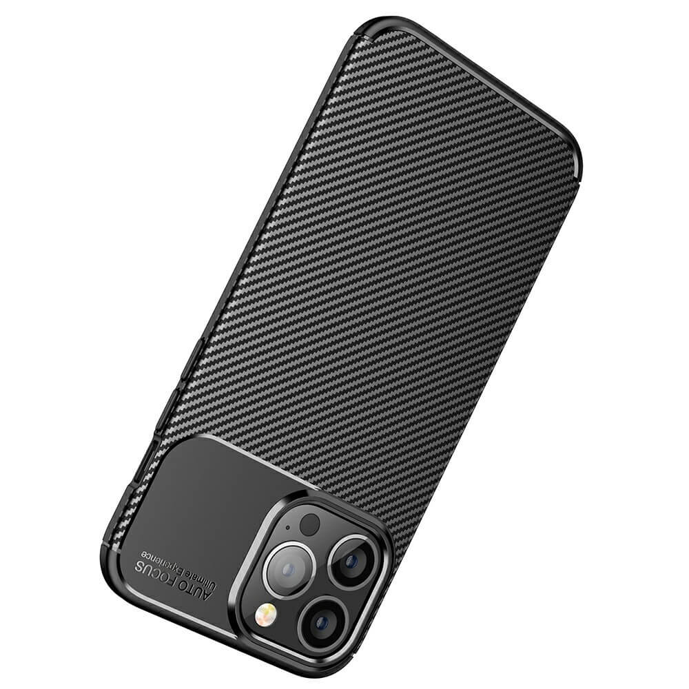 OEM Carbon Fiber Mobilskal till Apple iPhone 13 Pro - Blå