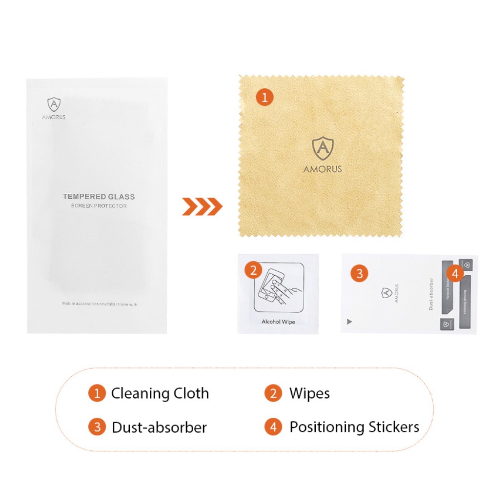 OEM Härdat Glas Skärmskydd Samsung Galaxy A03s Skärmskydd - Clear