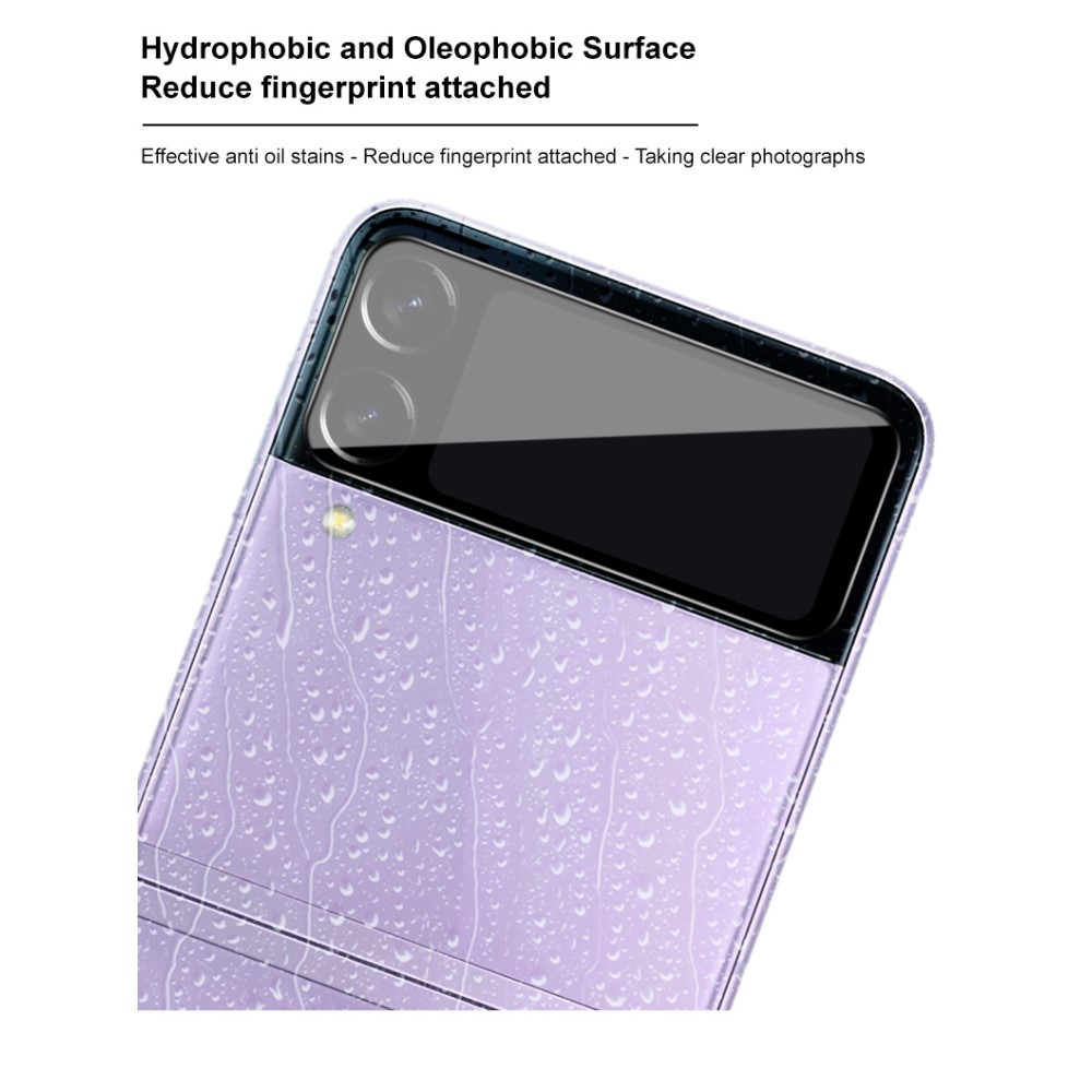 OEM IMAK Kameralinsskydd i Härdat Glas Samsung Z Flip 3 - Svart