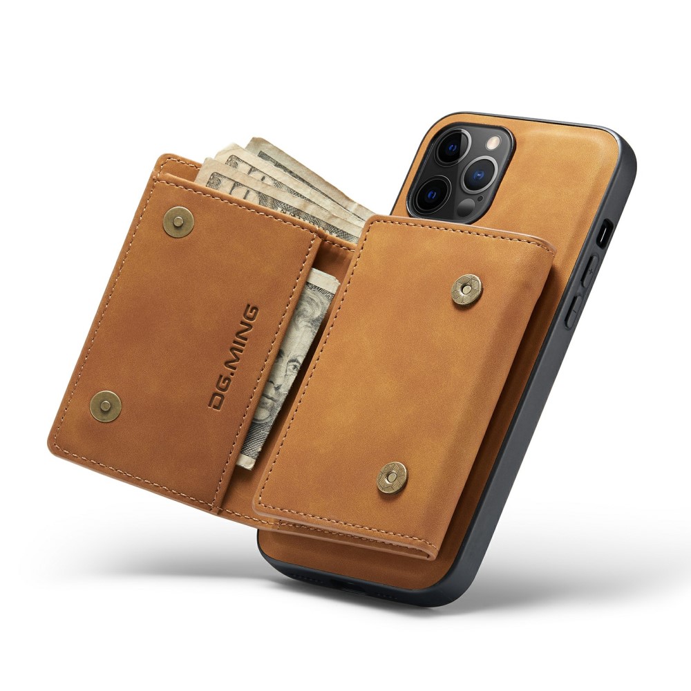 DG.MING DG.MING iPhone 13 Mini Skal samt Wallet med Kickstand - Brun
