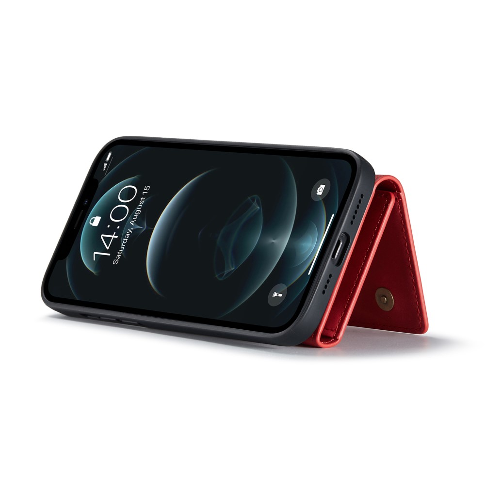 DG.MING DG.MING iPhone 13 Pro Max Skal samt Wallet med Kickstand - Röd