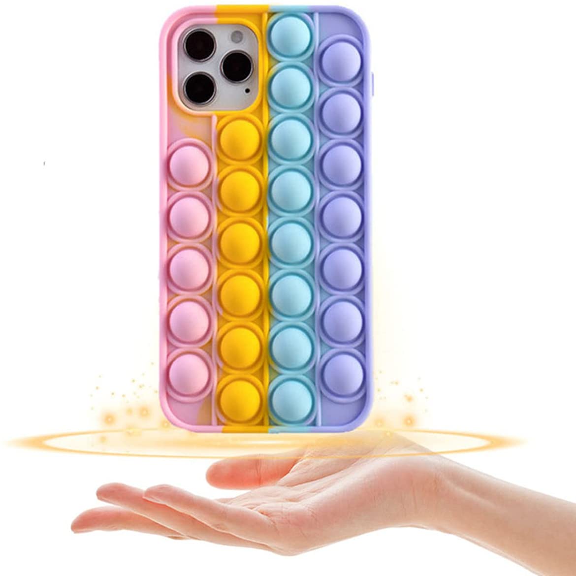 Fidget Toys Pop it Fidget Multicolor Skal till iPhone 13 Pro Max