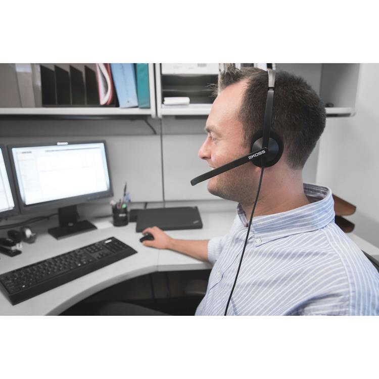 Koss KOSS Headset CS200-USB On-Ear Mic - Svart