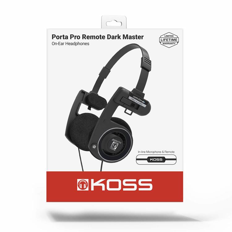 Koss KOSS Hörlurar PortaPro 3.0 On-Ear Mic Remote - Dark Master