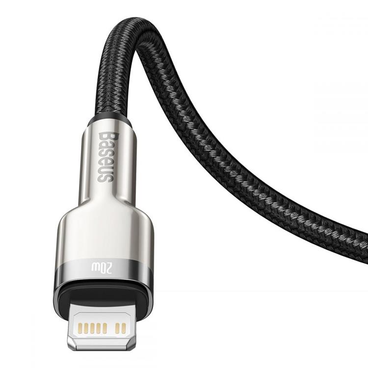 BASEUS Baseus Cafule Metal USB-A till Lightning kabel Pd20w 1m - Svart