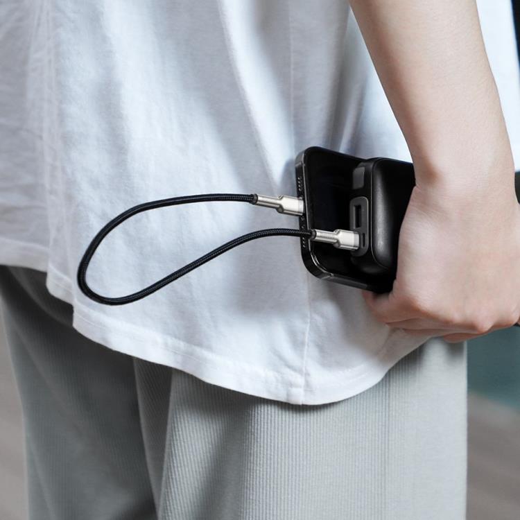 BASEUS Baseus Cafule Metal USB-A till Lightning kabel Pd20w 1m - Svart