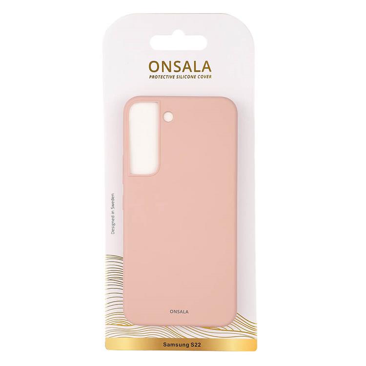 Onsala Onsala Silikon Mobilskal Galaxy S22 Plus - Sand Rosa
