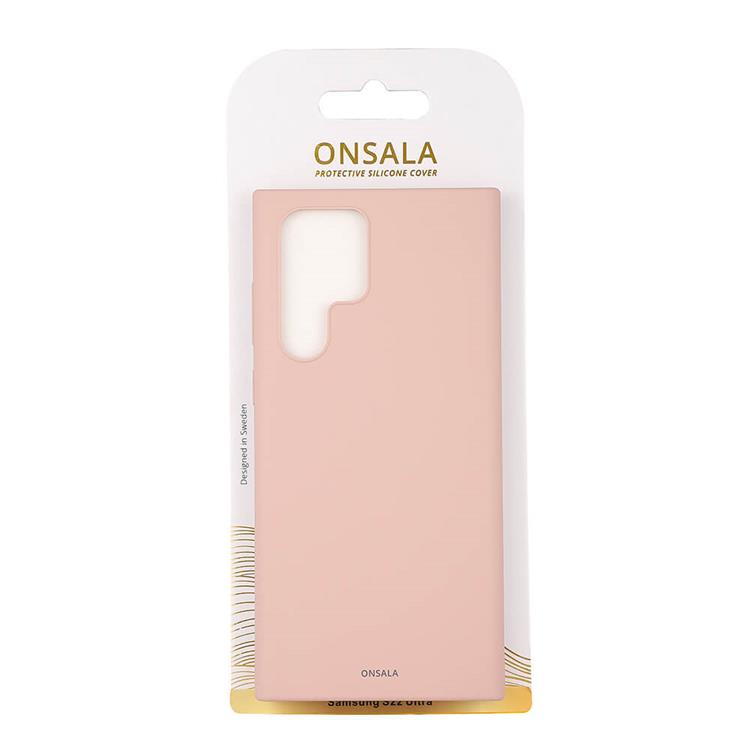 Onsala Onsala Silikon Skal Galaxy S22 Ultra - Sand Rosa