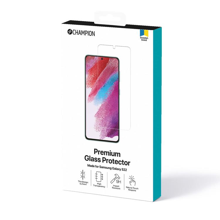Champion Champion Härdat Glas Skärmskydd Galaxy S22 - Transparent