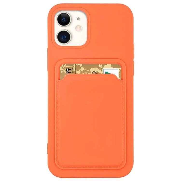 OEM Silicone Korthållare Skal iPhone 12 Pro - Orange
