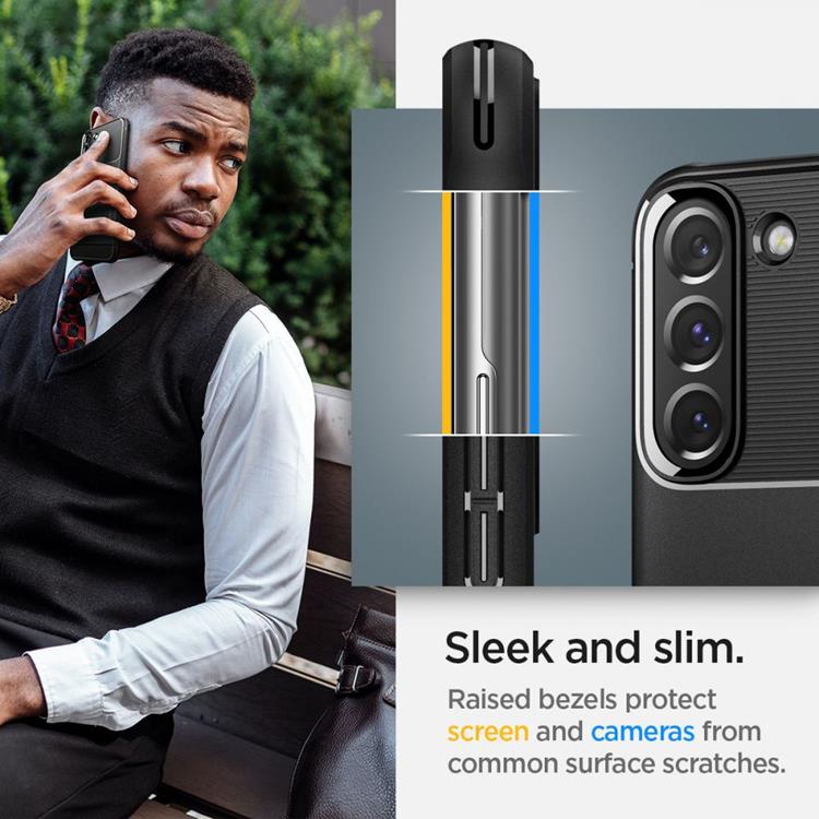 Spigen Spigen Rugged Armor Skal Galaxy S22 - Matte Svart