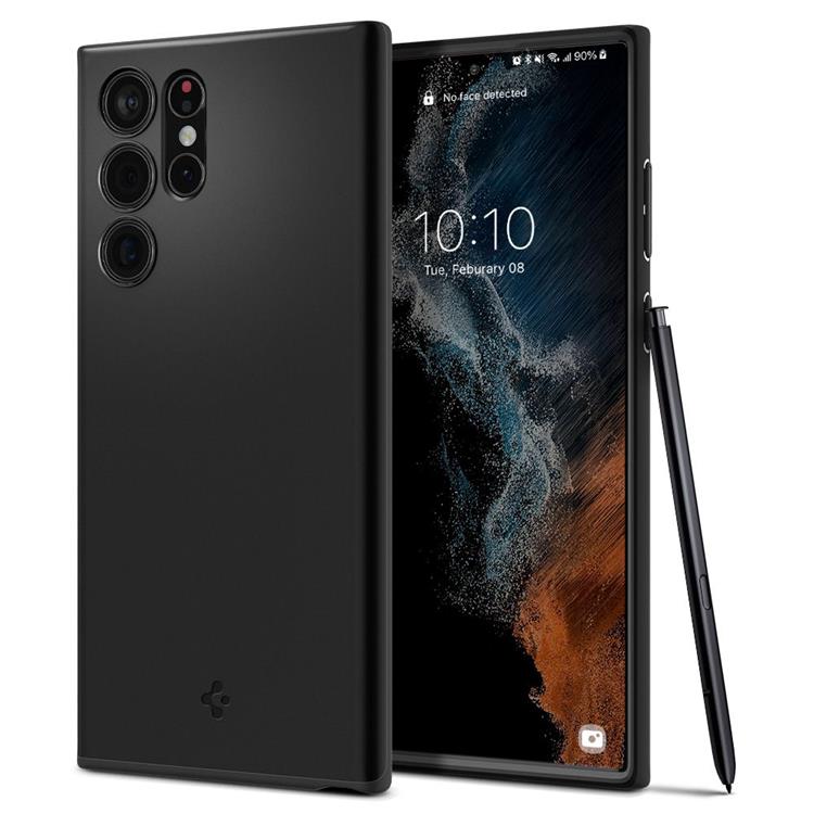 Spigen Spigen Thin Fit Skal Galaxy S22 Ultra - Svart