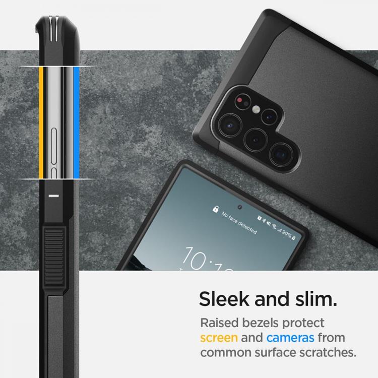 Spigen Spigen Tough Armor Skal Galaxy S22 Ultra - Svart