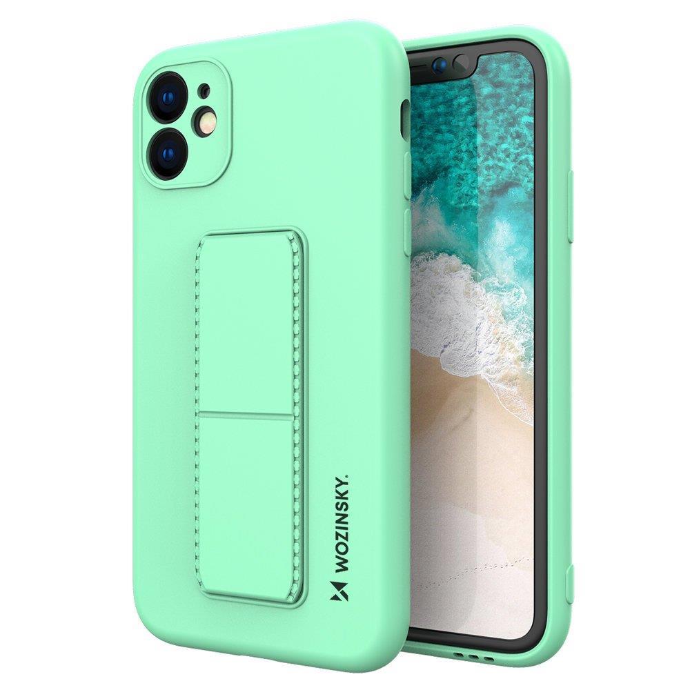Wozinsky Wozinsky Kickstand SilikonSkal iPhone 12 mini - Mint