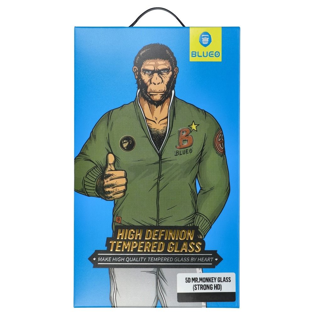 OEM 5D Mr. Monkey Glass till Samsung Galaxy S22 Svart