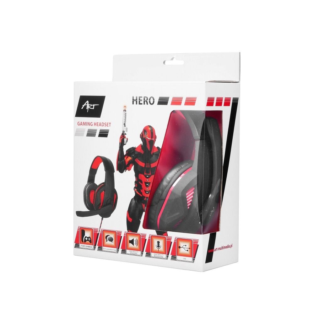 OEM Headset Gaming med microphone ART Hero