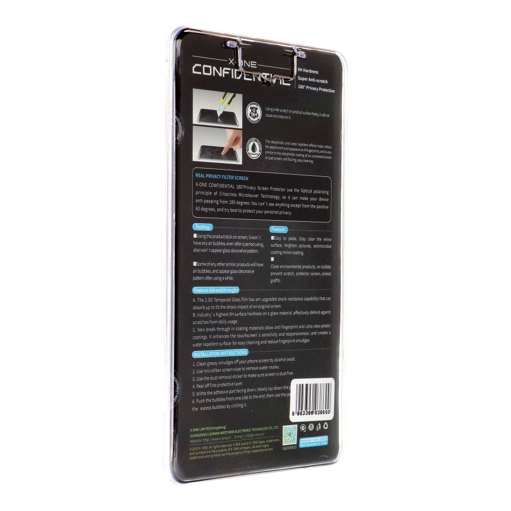 X-One X-ONE Full Cover Privacy Härdat Glas Skärmskydd till iPhone 11 Pro Max