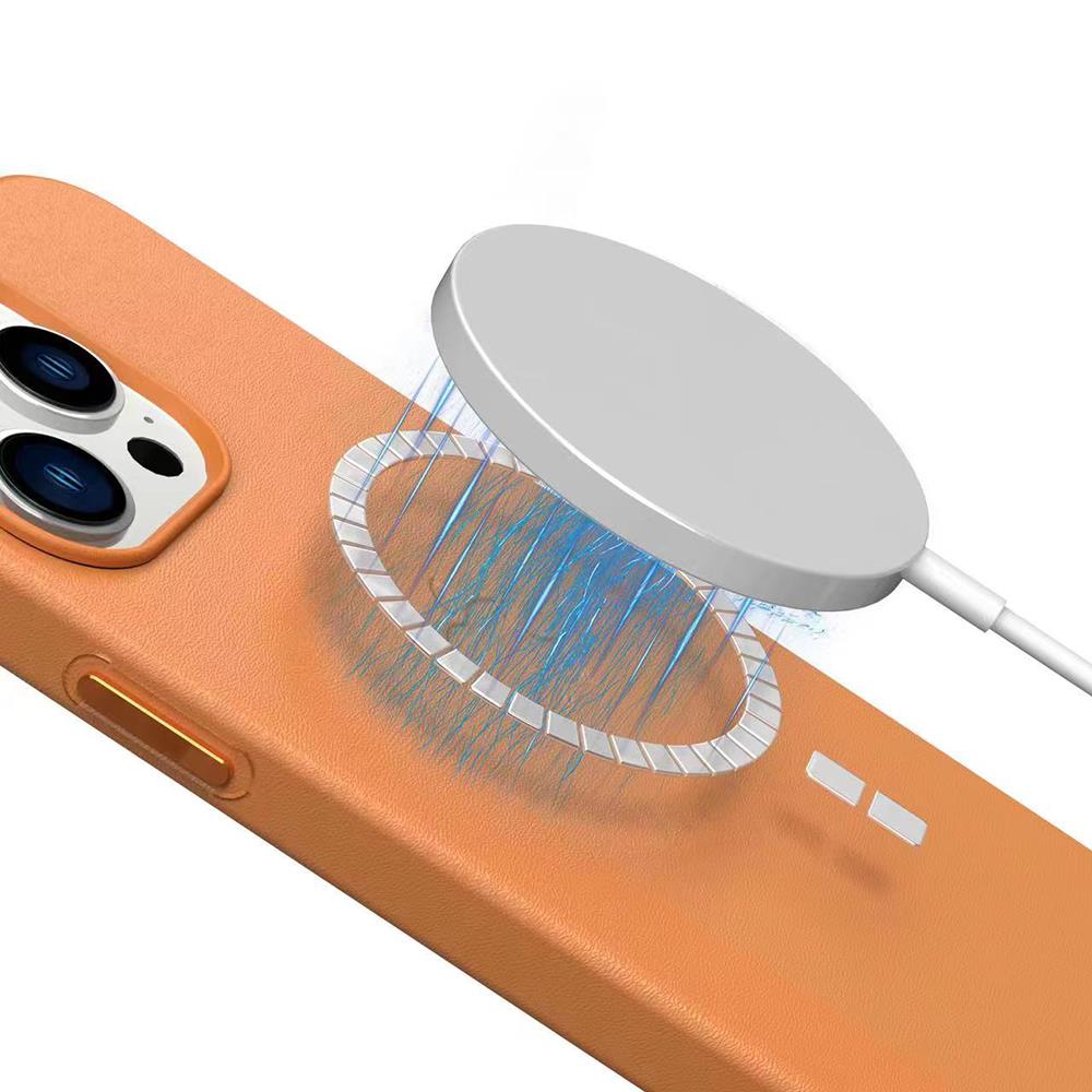 Boom of Sweden BOOM iPhone 14 Pro Magsafe Skal Äkta Läder - Lila